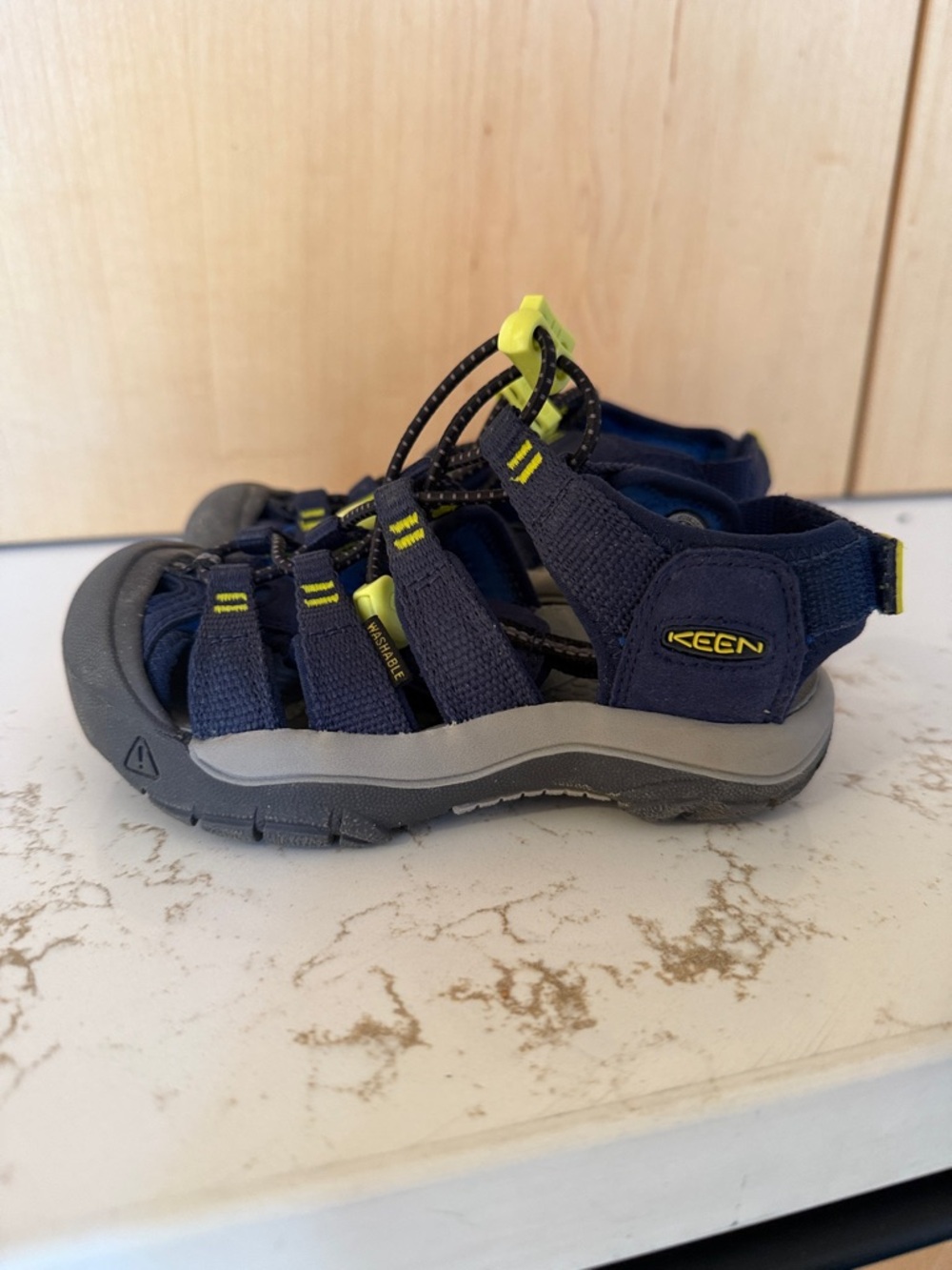 Keen Kids Navy and Lime Sport Sandals